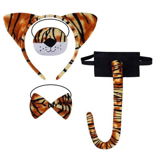 JSGHGDF Kinder Tierkostümzubehör Ohrstirnband Schwanz Nase Bowtie Rock Für Mädchen Weihnachten Halloween Dress Up JSGHGDF Kinder Tierkostümzubehör Ohrstirnband Schwanz Nase Bowtie Rock Für Mädchen Weihnachten Halloween Dress Up von JSGHGDF