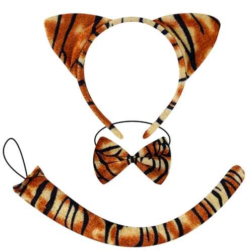 JSGHGDF Kinder Tierkostümzubehör Ohrstirnband Schwanz Nase Bowtie Rock Für Mädchen Weihnachten Halloween Dress Up JSGHGDF Kinder Tierkostümzubehör Ohrstirnband Schwanz Nase Bowtie Rock Für Mädchen Weihnachten Halloween Dress Up von JSGHGDF