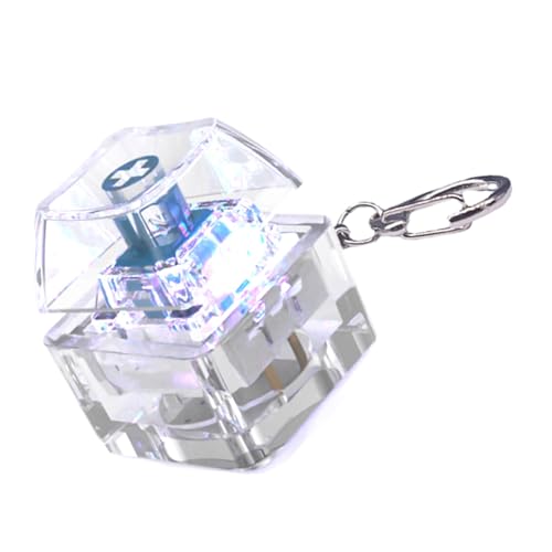 JSGHGDF LED Light Up Keyboard Klicks Spielzeug 1-Key Schlüsselkap Tester Für Stressabbau Und Sensorische Stimulation Bei Der Dauerhaftigkeit Designing Clicky Keycap Sound von JSGHGDF