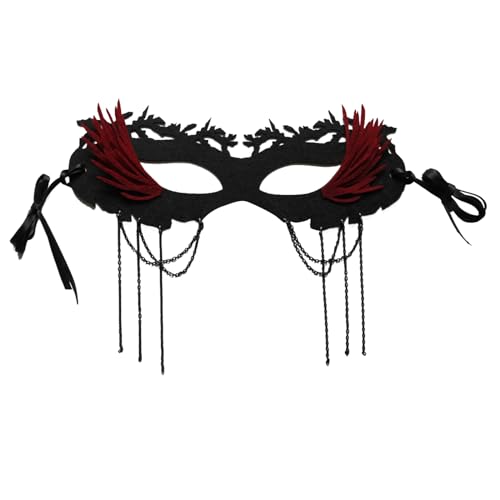 JSGHGDF Mardi Gras Halloween Partymaske Pretty Masquerade Maske Mit Ketten Halbe Gesichtsmaske Abend Prom Maske Für Frauen Dame JSGHGDF Mardi Gras Halloween Partymaske Pretty Masquerade Maske Mit Ketten Halbe Gesichtsmaske Abend Prom Maske Für Frauen Dame von JSGHGDF
