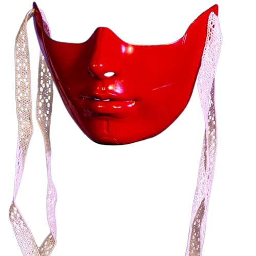 JSGHGDF Masquerade Cosplay Maske Halbgesichtsmaske Für Frauen Männer Cosplay Partyfotografie Requisiten Halloween Dekorationsmaske von JSGHGDF