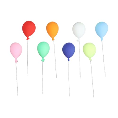 JSGHGDF Mehrzweck 8 Stück Miniaturgartenballon In Robuster Harzhandwerk Für Dollhouses Bonsaies Dekoration von JSGHGDF