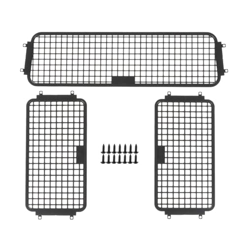 JSGHGDF Metall Fernbedienungsscheibenfenster Heckscheibenschutznetz Für 1/10 Skala Crawler Car Remote Car Upgrades JSGHGDF Metall Fernbedienungsscheibenfenster Heckscheibenschutznetz Für 1/10 Skala Crawler Car Remote Car Upgrades von JSGHGDF