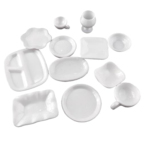 JSGHGDF Miniature Kitchen Accessoires Set Harz Tabletts Schalen Tischgeschirr Für Realistisches Spiel Für Kinderspiele JSGHGDF Miniature Kitchen Accessoires Set Harz Tabletts Schalen Tischgeschirr Für Realistisches Spiel Für Kinderspiele von JSGHGDF