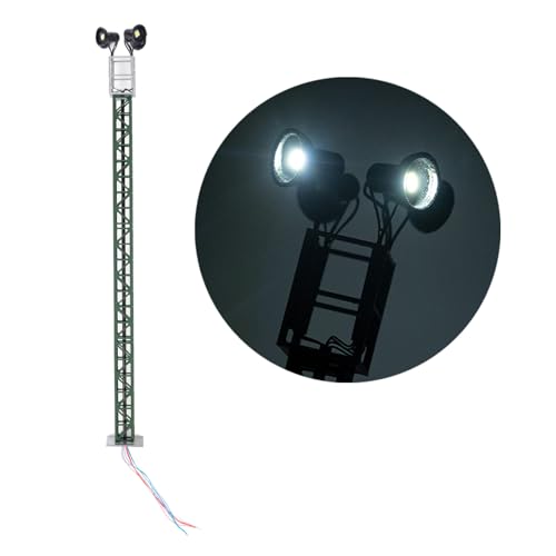 JSGHGDF Modellzüge Ho Skala 1:87 Straßenlampen Warmes Lichtgitter Mast Postgitter Mast Lampenbahnbahn Leuchte von JSGHGDF