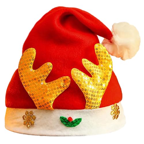 JSGHGDF Pailletten Weihnachtsfeier Weihnachtsmütze Für Kinder Erwachsene Speicherte Mützen Family Geting Santa Hat Festival Requisiten Kopfstücke Kopfstücke JSGHGDF Pailletten Weihnachtsfeier Weihnachtsmütze Für Kinder Erwachsene Speicherte Mützen Family Geting Santa Hat Festival Requisiten Kopfstücke Kopfstücke von JSGHGDF