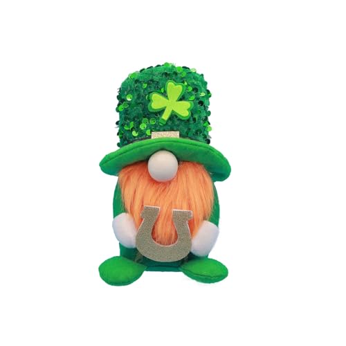 JSGHGDF Patricks Day Plüsch Kobold Green Tomtes Plüsch Shamrocks Skandinavische Plüsch Spielzeughäuser Dekoration von JSGHGDF