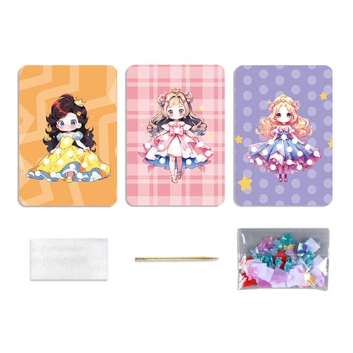 JSGHGDF Prinzessin Dress Up Poking Book Kreatives Aktivität Set Für Mädchen Mit Farbenfrohen Kleidungsdressingspielen Mädchen von JSGHGDF