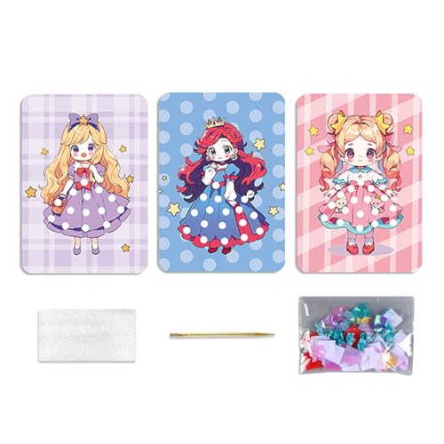 JSGHGDF Prinzessin Dress Up Poking Book Kreatives Aktivität Set Für Mädchen Mit Farbenfrohen Kleidungsdressingspielen Mädchen von JSGHGDF