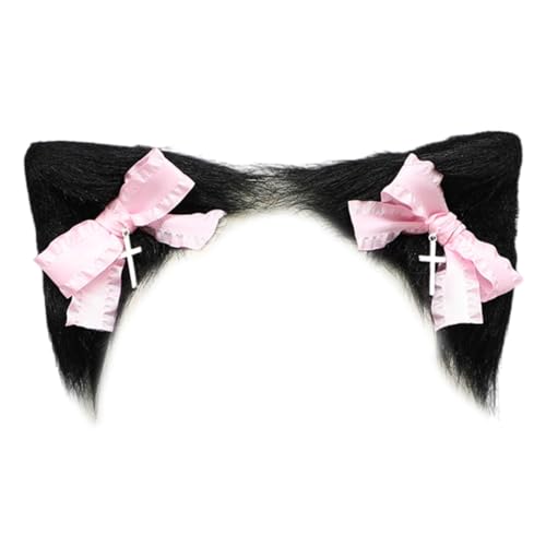 JSGHGDF Punk Maid Katzen Ohr Haarspange Schleife Haarspange Kostüm Haarspangen weiblich Rollenspiel Party Maskeraden Kopfbedeckung JSGHGDF Punk Maid Katzen Ohr Haarspange Schleife Haarspange Kostüm Haarspangen weiblich Rollenspiel Party Maskeraden Kopfbedeckung von JSGHGDF