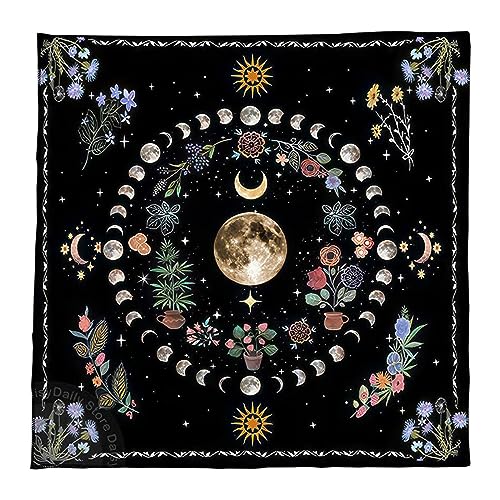 JSGHGDF Quadratische Flannelette Tarot Stoffbriefsspielpolster Astrologische Orakleholde Tischabdeckungskarte Matte Göttliche Tischdecke von JSGHGDF