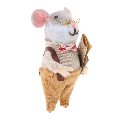 JSGHGDF Sammlung Nadel Maus Miniaturpuppen Wolle Felted Mäuse Figur Figur Spielzeug Neujahr Weihnachtsdekoration JSGHGDF Sammlung Nadel Maus Miniaturpuppen Wolle Felted Mäuse Figur Figur Spielzeug Neujahr Weihnachtsdekoration von JSGHGDF