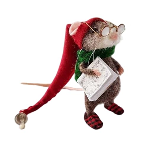 JSGHGDF Sammlung Nadel Maus Miniaturpuppen Wolle Felted Mäuse Figur Figur Spielzeug Neujahr Weihnachtsdekoration JSGHGDF Sammlung Nadel Maus Miniaturpuppen Wolle Felted Mäuse Figur Figur Spielzeug Neujahr Weihnachtsdekoration von JSGHGDF