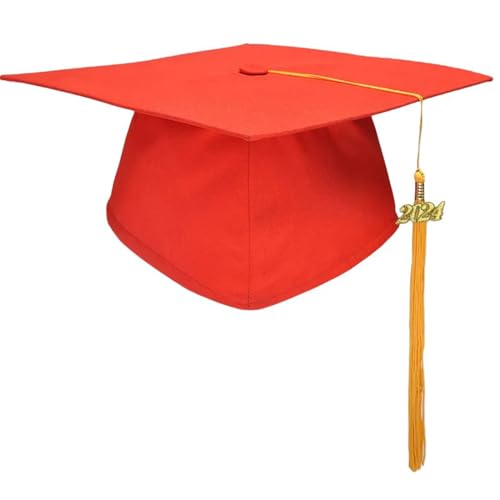 JSGHGDF Schulabschlusskappen mit Fransen einfarbig Mörtelbrett Hut Universität Bachelor Arzt Akademischer Doktor Hut Unisex JSGHGDF Schulabschlusskappen mit Fransen einfarbig Mörtelbrett Hut Universität Bachelor Arzt Akademischer Doktor Hut Unisex von JSGHGDF