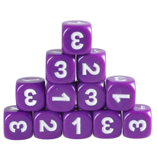 JSGHGDF Spiele Spiele Gerundetes Block Mathematikunterricht Bildungsspielzeug Dices Kleine Farbenfrohe Acryl Sechsseitige Dices Würfel Mit Zahl von JSGHGDF