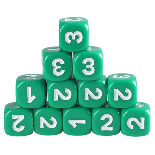 JSGHGDF Spiele Spiele Gerundetes Block Mathematikunterricht Bildungsspielzeug Dices Kleine Farbenfrohe Acryl Sechsseitige Dices Würfel Mit Zahl von JSGHGDF