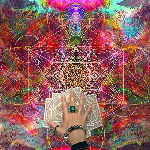 JSGHGDF Square Form Pendulum Divination Tischdecke Brettspiel Tarot Pad Tischtuch Astrologie Oracles Brettspiel Matte von JSGHGDF