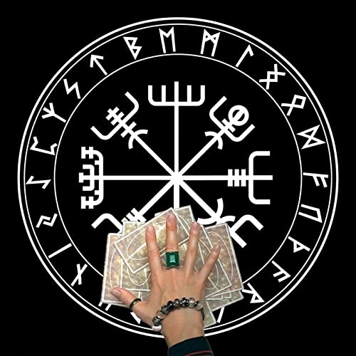 JSGHGDF Square Pendel Wahrscheinlichkeit Tischdecke Brettspiel Tarot Pad Tischtuch Astrologie Orakling Spielkarte Matte von JSGHGDF