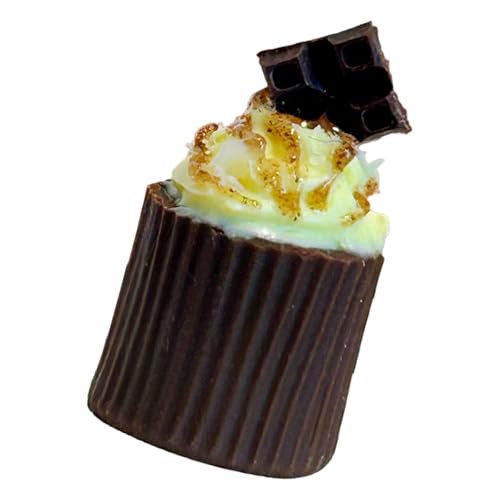 JSGHGDF Stilvolle Schokolade Kleine Cupcake Hüllen Tragbar Für Dollhouses Dekoration Sicher Und Hitzebeständige Harzmaterialien von JSGHGDF