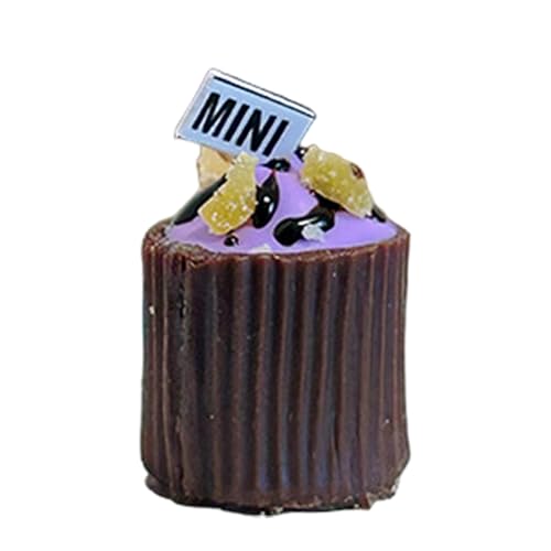 JSGHGDF Stilvolle Schokolade Kleine Cupcake Hüllen Tragbar Für Dollhouses Dekoration Sicher Und Hitzebeständige Harzmaterialien von JSGHGDF