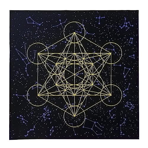 JSGHGDF Stoff Tarot Kartentisch Servietten Flanell Tarot Tuchs Wahrscheinlichkeit Astrologie Brettspiel Tarot Tischdecke Wandteppich von JSGHGDF