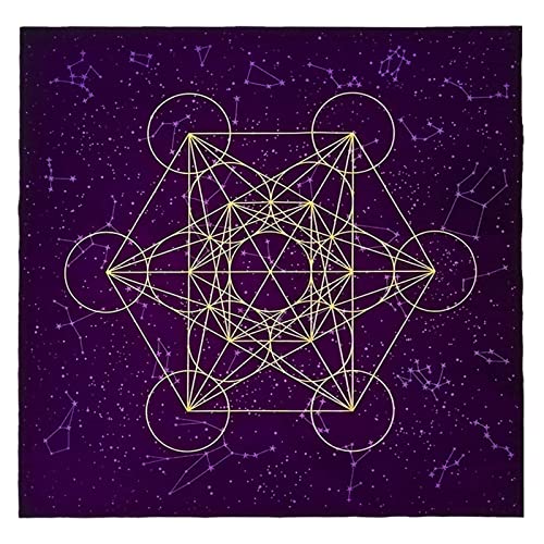 JSGHGDF Stoff Tarot Kartentisch Servietten Flanell Tarot Tuchs Wahrscheinlichkeit Astrologie Brettspiel Tarot Tischdecke Wandteppich von JSGHGDF