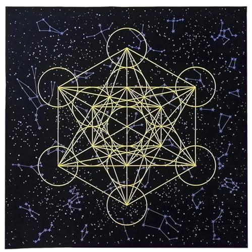 JSGHGDF Stoff Tarot Kartentisch Servietten Flanell Tarot Tuchs Wahrscheinlichkeit Astrologie Brettspiel Tarot Tischdecke Wandteppich von JSGHGDF