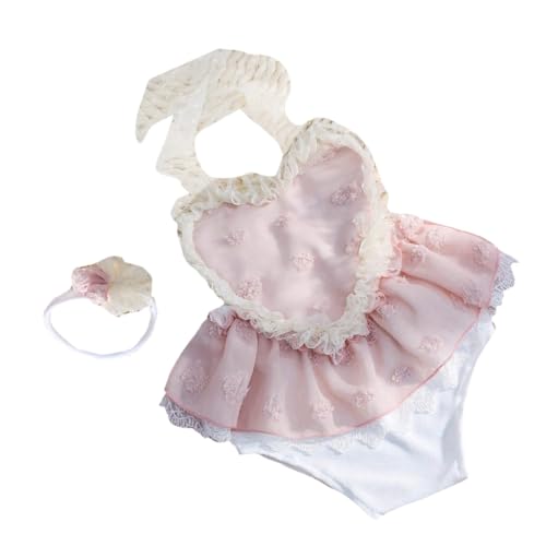 JSGHGDF Strampler aus Spitze für Neugeborene mit Blumen-Stirnband, rückenfreies Fotografie-Outfit, Baby-Mädchen, Fotoshooting-Kostüm, 0-3 Monate JSGHGDF Strampler aus Spitze für Neugeborene mit Blumen-Stirnband, rückenfreies Fotografie-Outfit, Baby-Mädchen, Fotoshooting-Kostüm, 0-3 Monate von JSGHGDF