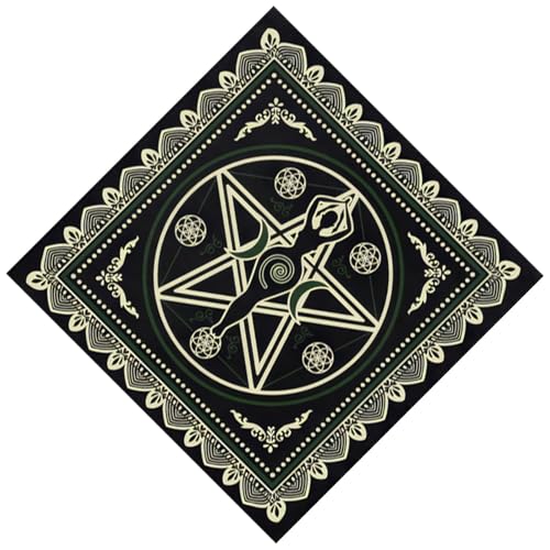 JSGHGDF Tarot Tischdecke Moonphasenmuster Astrologie Altäre Stoff Göttisch Kartentisch Stoff Wandteppich Hexereien Lieferungen von JSGHGDF