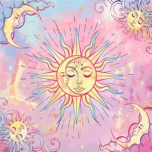 JSGHGDF Tarot Tischdecke Spirituelle Stoffmondtischtuch Für Tarot Lesungen Spill Proof & von JSGHGDF