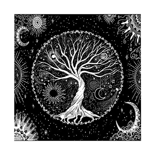 JSGHGDF Tarotkarte Tischdecke 12 Sternbecher Pentakel Tischdecke Wahrsager von JSGHGDF