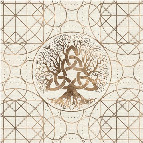 JSGHGDF Tarots Tischdeckel Gottesabdeckung Oracles Brettspiel Matte Square Form Pendel Tischtuch von JSGHGDF