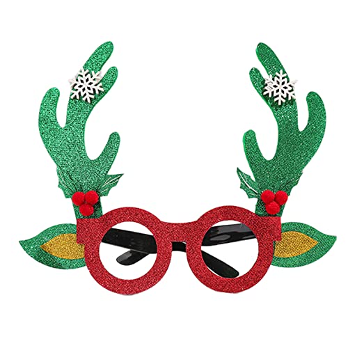 JSGHGDF Weihnachtsgeweihgläser Glitzer Weihnachtsbrillen Frohes Neues Jahr Brille 2023 EVE Party Dekorationen Weihnachtsfeier JSGHGDF Weihnachtsgeweihgläser Glitzer Weihnachtsbrillen Frohes Neues Jahr Brille 2023 EVE Party Dekorationen Weihnachtsfeier von JSGHGDF