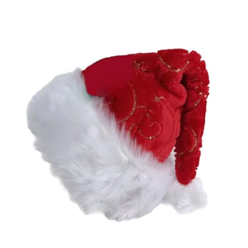 JSGHGDF Weihnachtsmütze mit Geweih, weiße Krempe, für Weihnachten, Festival, Party, Neujahr, Kopfbedeckung, Weihnachtsmann-Kostüm-Zubehör JSGHGDF Weihnachtsmütze mit Geweih, weiße Krempe, für Weihnachten, Festival, Party, Neujahr, Kopfbedeckung, Weihnachtsmann-Kostüm-Zubehör von JSGHGDF
