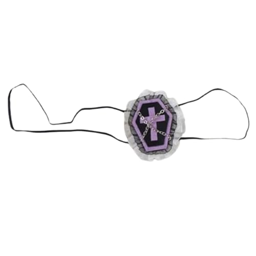 JSGHGDF Women Anime Cosplay Eyepatch Lyeshade Stil Single Eye Maske Blindbund Kopfbedeckung Lolitas Eye Maske JSGHGDF Women Anime Cosplay Eyepatch Lyeshade Stil Single Eye Maske Blindbund Kopfbedeckung Lolitas Eye Maske von JSGHGDF