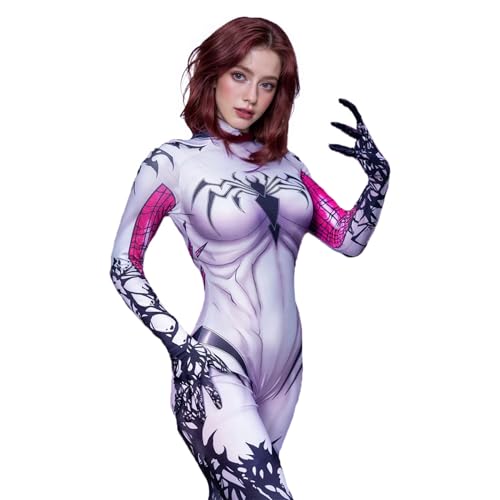 JSKAHAO Kostüm Cosplay Anzug Spandex Bodysuit Halloween Kostüm Bodysuit mit abnehmbarer Maske (Erwachsene-2XL) von JSKAHAO