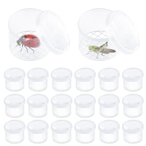 JSMTKJ 20 Stück Becherlupen für Kinder, Klares Lupenglas für Kinder & Erwachsene Forscher Set, Insektenbeobachter für Wissenschaft/Biologie & Käfersammeln - Insekten Forscherset Kinder JSMTKJ 20 Stück Becherlupen für Kinder, Klares Lupenglas für Kinder & Erwachsene Forscher Set, Insektenbeobachter für Wissenschaft/Biologie & Käfersammeln - Insekten Forscherset Kinder von JSMTKJ