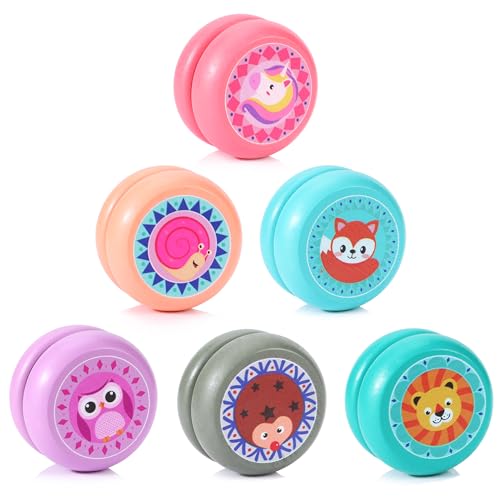 JoJo Kinder YoYo Spielzeug 6 Stücke Yo-Yos Spielzeug Yo Yo for Kids,Jungen Mädchen YoYo Balls Kinder Cartoon Tier Yo-Yo für Kindergeburtstagsgeschenke, Partys und Feiern JoJo Kinder YoYo Spielzeug 6 Stücke Yo-Yos Spielzeug Yo Yo for Kids,Jungen Mädchen YoYo Balls Kinder Cartoon Tier Yo-Yo für Kindergeburtstagsgeschenke, Partys und Feiern von JSMTKJ