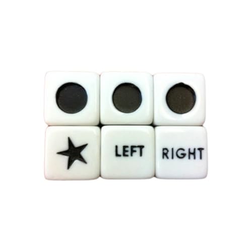 16 Stück Würfel links, rechts und mittig, 16 interaktive interaktive Würfel in Standardgröße, C-Set, Ecken, rund für linke Seite und Rechts 16 Stück Würfel links, rechts und mittig, 16 interaktive interaktive Würfel in Standardgröße, C-Set, Ecken, rund für linke Seite und Rechts von JSNKJLMN