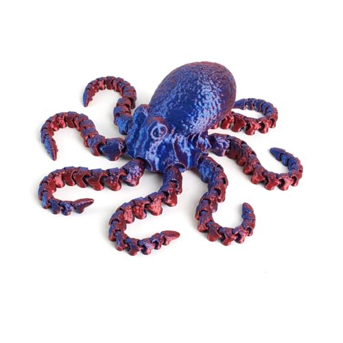 JSRHEEM Geheimnisvolles Drachenei mit 3D,drachenei mit Drache，drachenei,3D Drache- Drachenfigur - EIN magischer Dekorationsgegenstand und Geschenk (Oktopus-Laserblau) von JSRHEEM