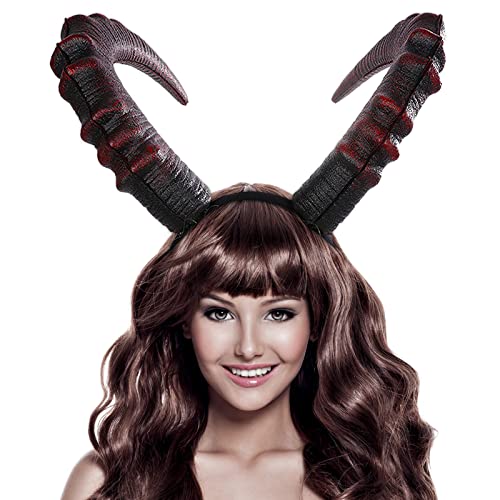 JSRHEEM Königin Hörner Kopfschmuck, Teufel Hörner Haarreifen, Halloween Stirnband, Halloween Kopfschmuck Damen für Kinder Erwachsene Karneval Halloween Party Kostüm Haarschmuck Stirnband JSRHEEM Königin Hörner Kopfschmuck, Teufel Hörner Haarreifen, Halloween Stirnband, Halloween Kopfschmuck Damen für Kinder Erwachsene Karneval Halloween Party Kostüm Haarschmuck Stirnband von JSRHEEM