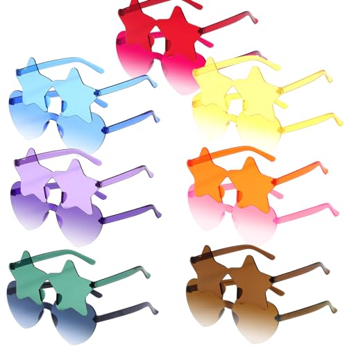 JSTHHTT 14 Stück Herz Sonnenbrille, Party Brille, Hippie Brille, Transparent Sonnenbrille Herzform Stern Sonnenbrille für Fasching Requisiten Geburtstagsfeier für Kinder und Erwachsene JSTHHTT 14 Stück Herz Sonnenbrille, Party Brille, Hippie Brille, Transparent Sonnenbrille Herzform Stern Sonnenbrille für Fasching Requisiten Geburtstagsfeier für Kinder und Erwachsene von JSTHHTT