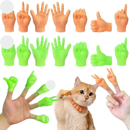 JSTHHTT 14 Stück Mini Hände - Leuchtend Mini Hände für Finger, Fingerhände, Kleine Hände für Finger Lustiges Gadget für Partys & Spiele Mini Hand Set für Kinder und Erwachsene JSTHHTT 14 Stück Mini Hände - Leuchtend Mini Hände für Finger, Fingerhände, Kleine Hände für Finger Lustiges Gadget für Partys & Spiele Mini Hand Set für Kinder und Erwachsene von JSTHHTT