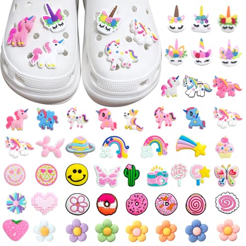 JSTHHTT 49 StüCk Cartoon-Dekoration FüR Crocs, Charm SchuhanhäNger, Diy Schuhanstecker FüR Clogs, Diy Anstecker FüR Kinder Clogs, Schuh Charms AnhäNger FüR Jungen MäDchen Teenager von JSTHHTT