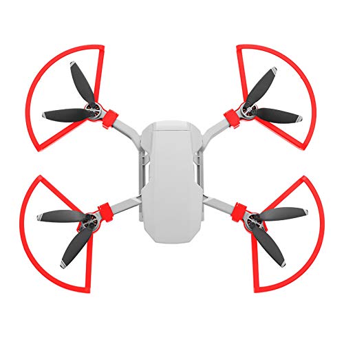 JSxhisxnuid Propellerschutz für DJI Mavic Mini 2, Propeller Guard 4 Teile/Satz Protector Propeller Schutz für DJI Mavic Mini 2 Quick-Release Prop Guards Drone Zubehör (rot) von JSxhisxnuid