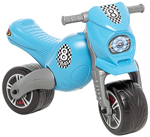 JT-Lizenzen Dohany Rutscher Motorrad Fahrzeug Cross 8 Kinder Laufrad Lauflernrad blau von JT-Lizenzen