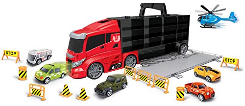 JT-Lizenzen Luna Mega Truck LKW 51 cm Tragekoffer City 16-TLG. mit Autos Helikopter und Zubehör JT-Lizenzen Luna Mega Truck LKW 51 cm Tragekoffer City 16-TLG. mit Autos Helikopter und Zubehör von JT-Lizenzen