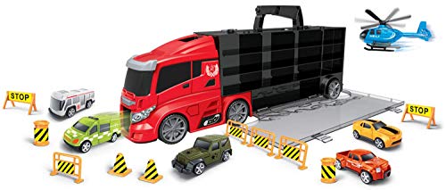 JT-Lizenzen Luna Mega Truck LKW 58 cm Tragekoffer City 19-TLG. mit Autos Helikopter und Zubehör JT-Lizenzen Luna Mega Truck LKW 58 cm Tragekoffer City 19-TLG. mit Autos Helikopter und Zubehör von JT-Lizenzen