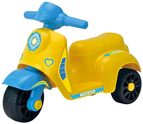 Luna Rutscher Motorroller Roller Kinder Rutschfahrzeug Gelb von JT-Lizenzen