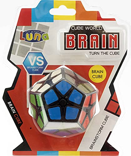 Luna Zauberwürfel Brain Megaminx 2x2x2 12 Farben Drehpuzzle Drehspiel Geduldspiel +8J von JT-Lizenzen